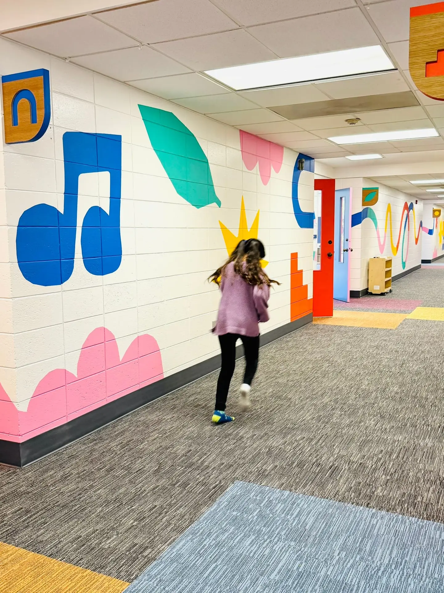 Child-friendly mural in Greenville, SC