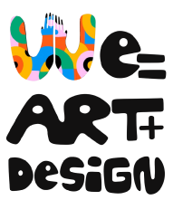 Logo for WeArtDesign, a Greenville, SC-based company specializing in handpainted murals. The design represents the artistic and creative essence of the business.