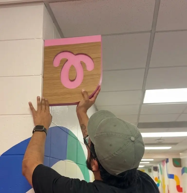 Custom mural installation